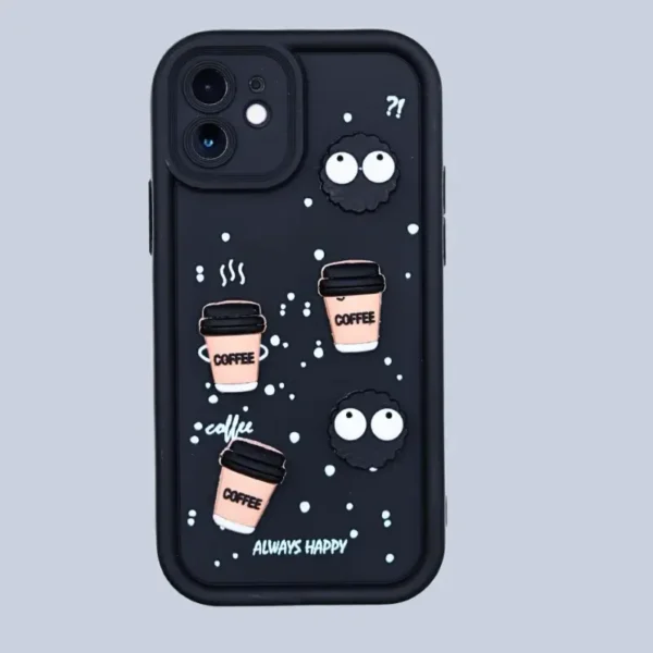 iPhone 12 Mini Coffee Case - 3D Coffee Silicon Case