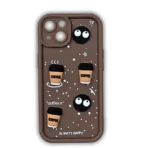 iPhone 15 Coffee Case - 3D Coffee Silicon Case