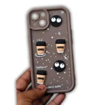 iPhone 14 Plus Coffee Case - 3D Coffee Silicon Case - Image 4