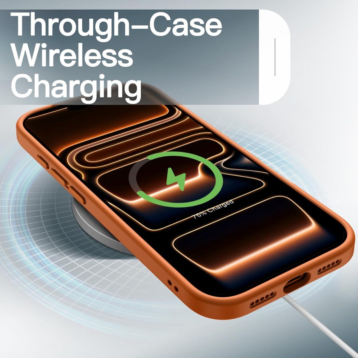 GenZcases Matte Case for iPhone 17 Pro 6.3-Inch, Shockproof Military Grade Drop Protection, Full Camera Lens Protection, Frosted Translucent Back Minimalist Phone Cover (Orange) - Image 7